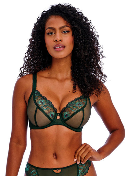 Loveland Plunge Bra - Deep Emerald