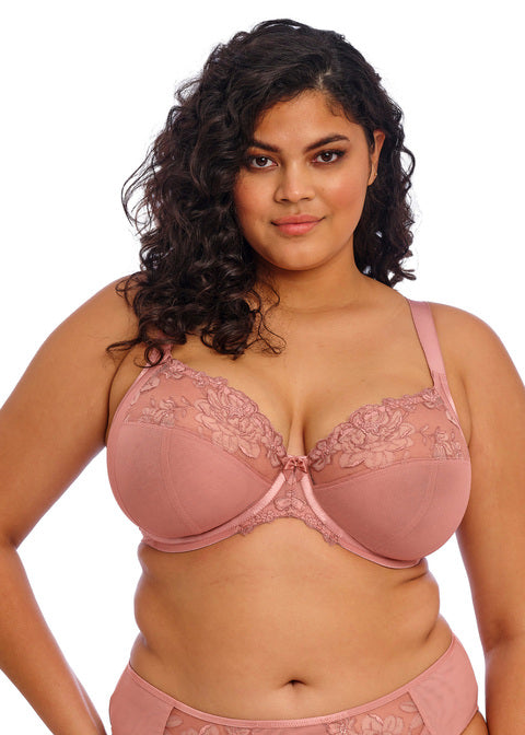 Teagan Plunge Bra - Ash Rose