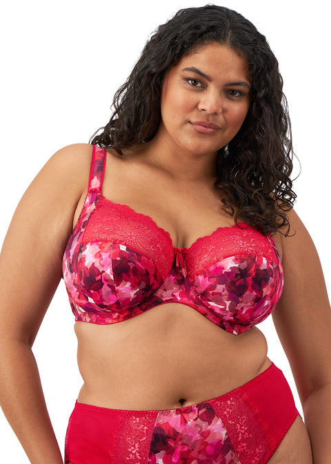 Morgan Stretch Banded Bra - Berry Crush