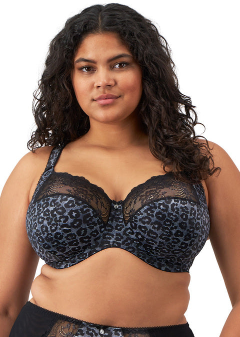 Morgan Stretch Banded Bra - Snow Leopard