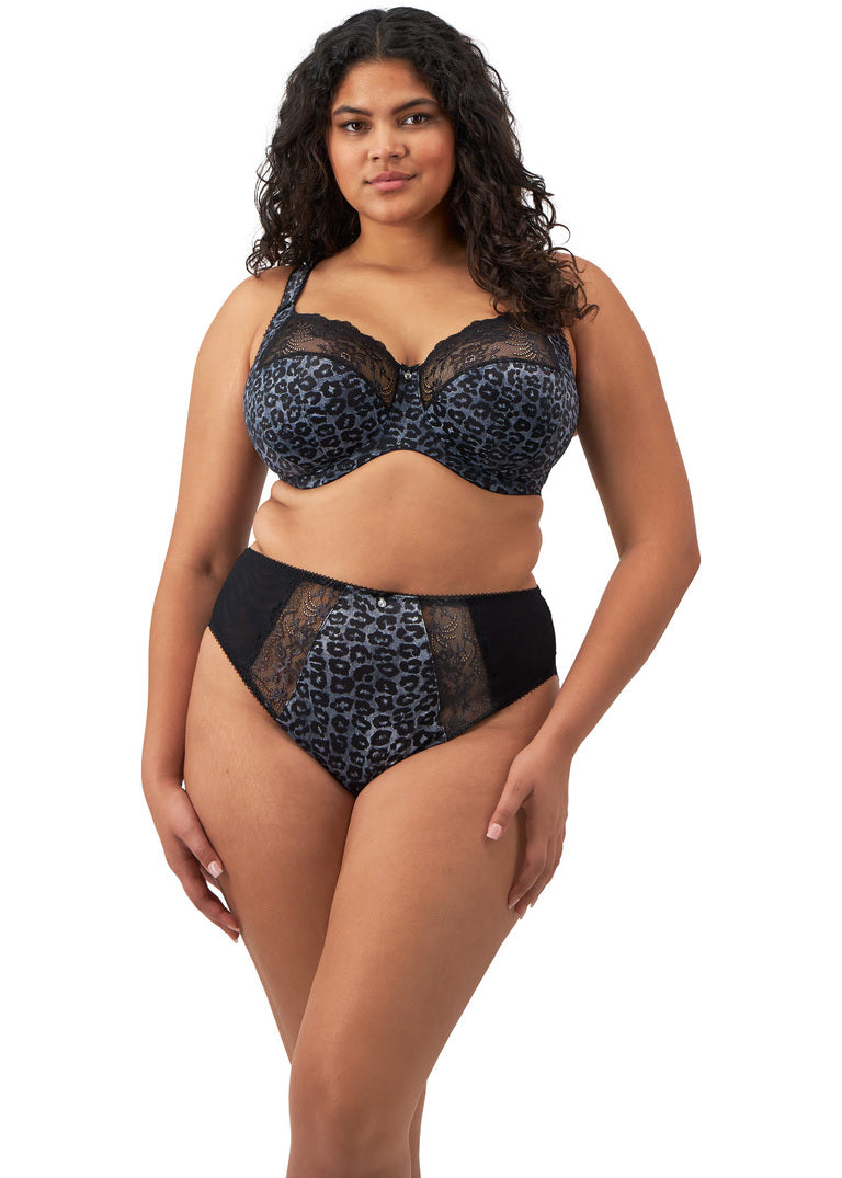 Morgan Stretch Banded Bra - Snow Leopard