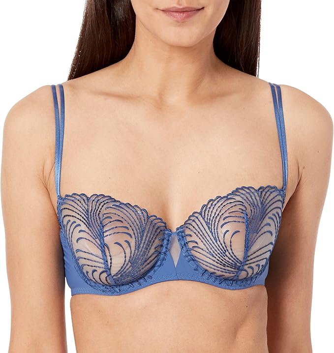 Nuance Half Cup Bra - Denim Blue