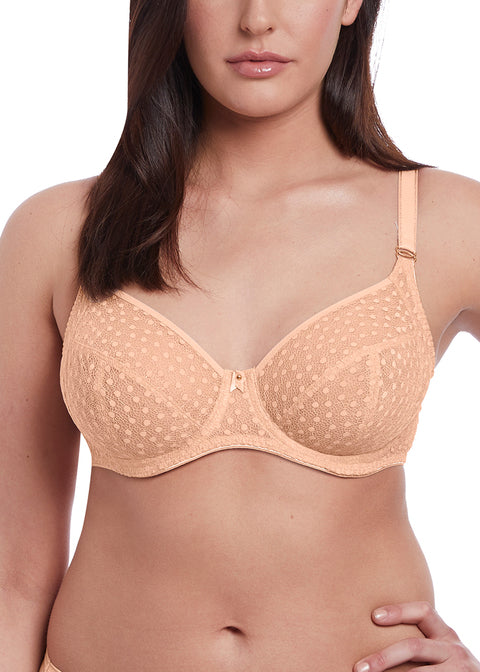 Starlight Underwire Side Support Bra in Caramel