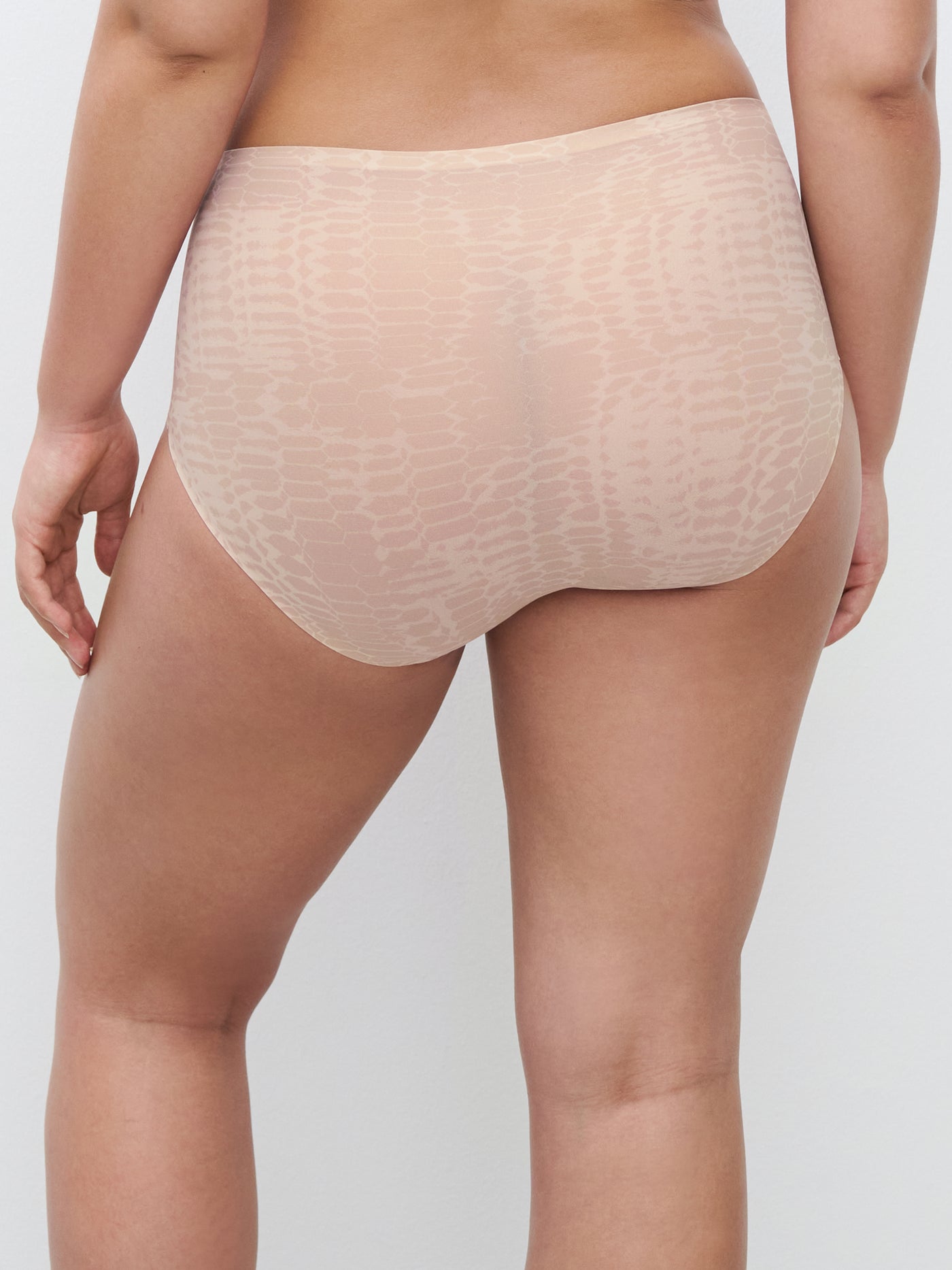 SoftStretch High Waist Brief - Light Snake Print