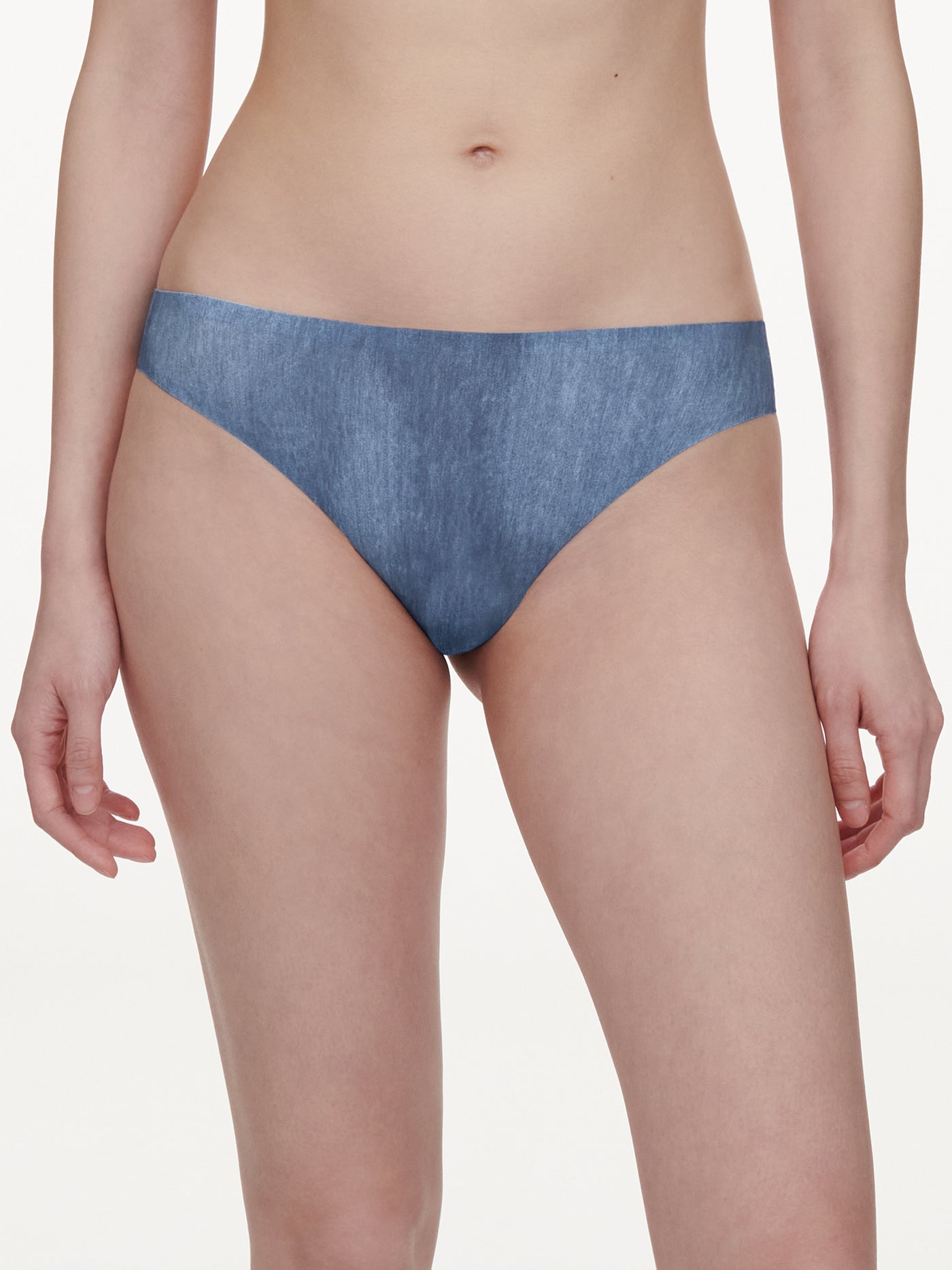 SoftStretch Thong - Blue Denim