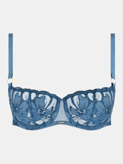 Fleurs Demi Bra - Jeans Blue Denim