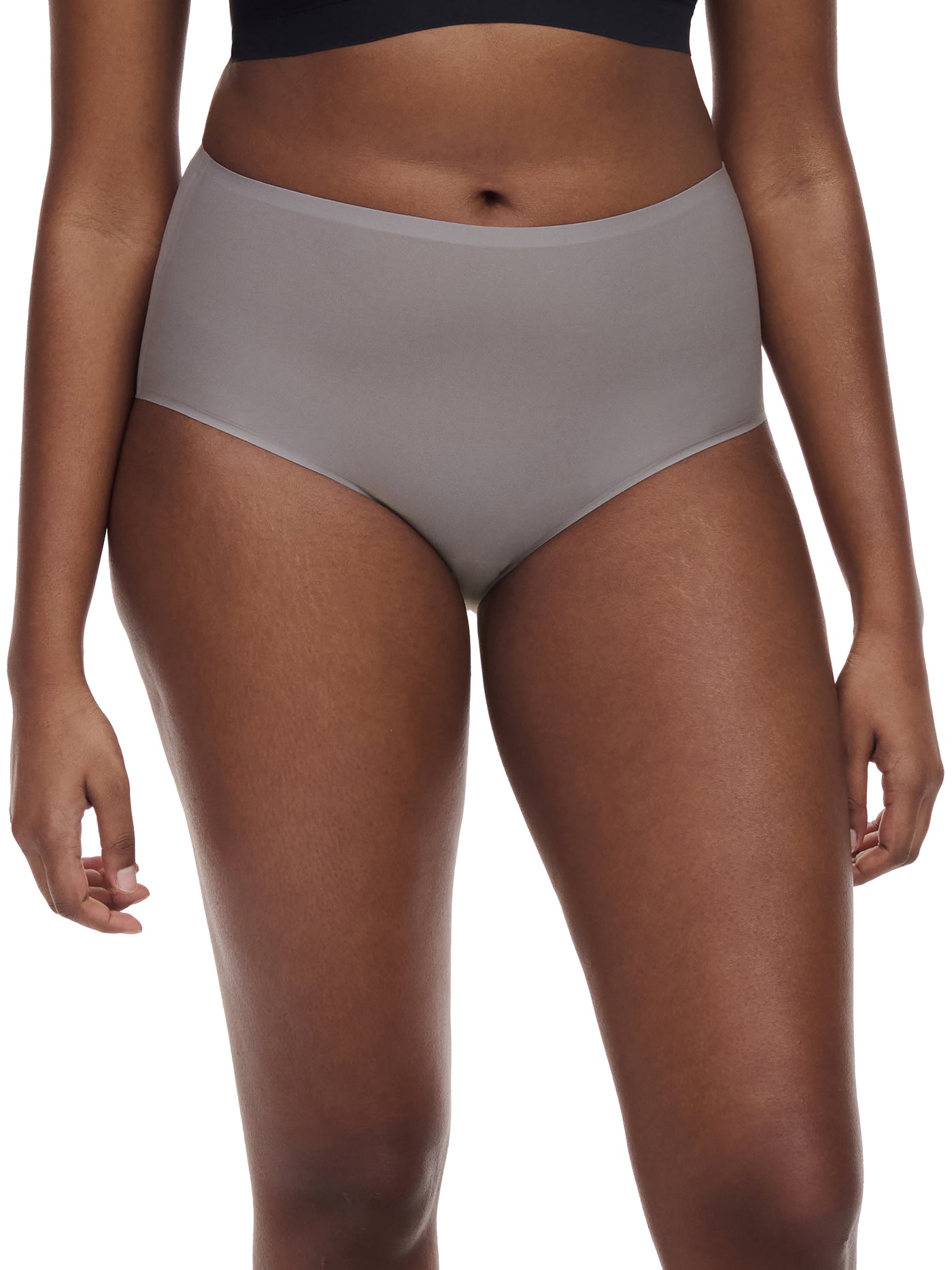 SoftStretch High Waist Brief - Purple Gray