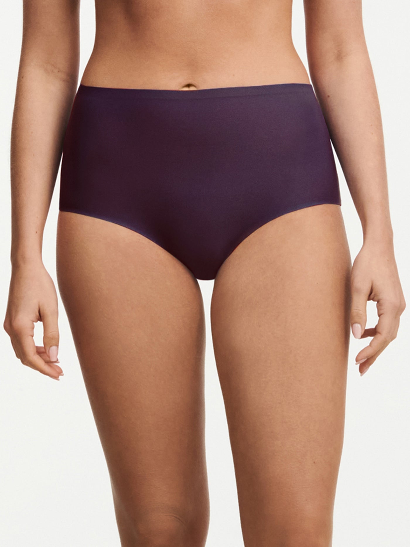 SoftStretch High Waist Brief - Aubergine