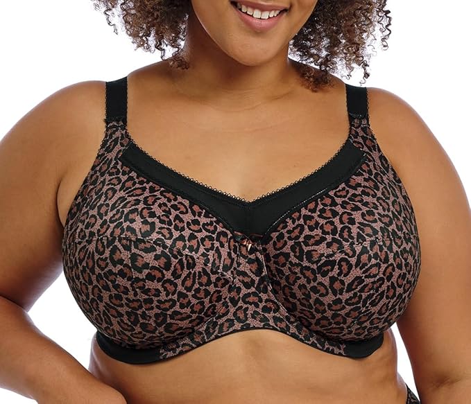 Kayla Underwire Banded Bra - Dark Leopard