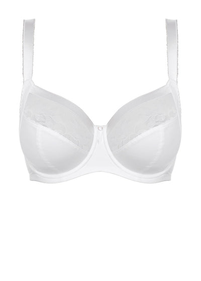 Illusion Side Support Bra In White