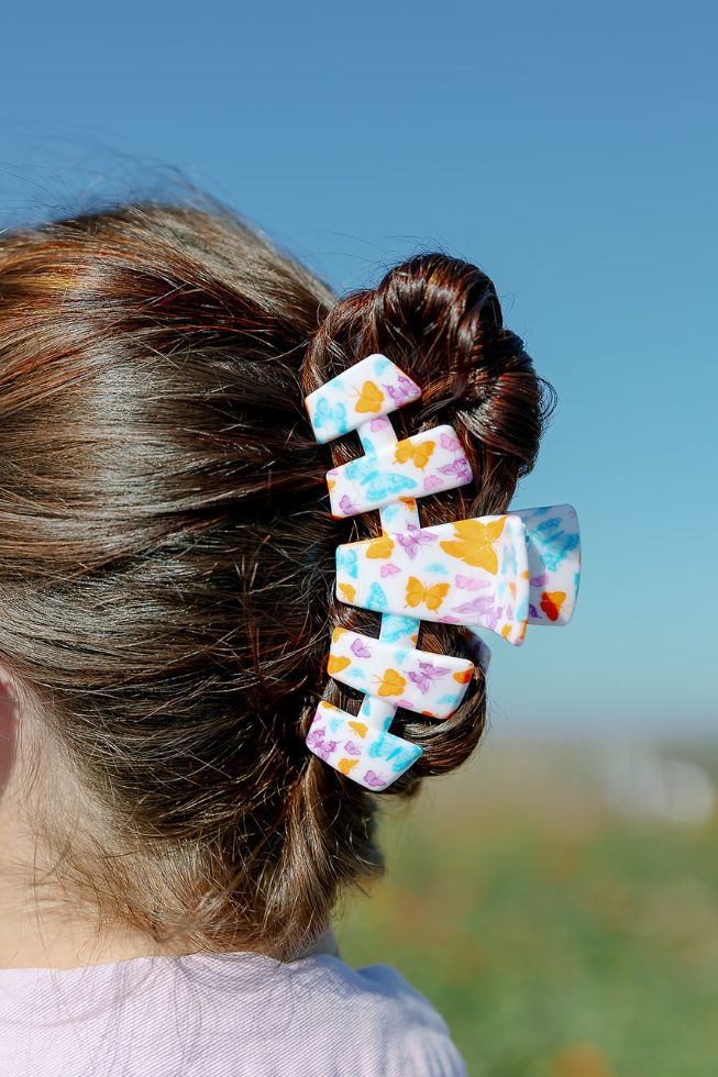 Large Hair Clip - Fluttering By