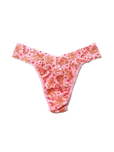 Signature Lace Original Rise Thong - Gingerbread