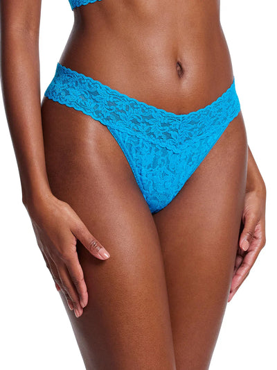 Signature Lace Original Rise Thong - Ocean Eyes