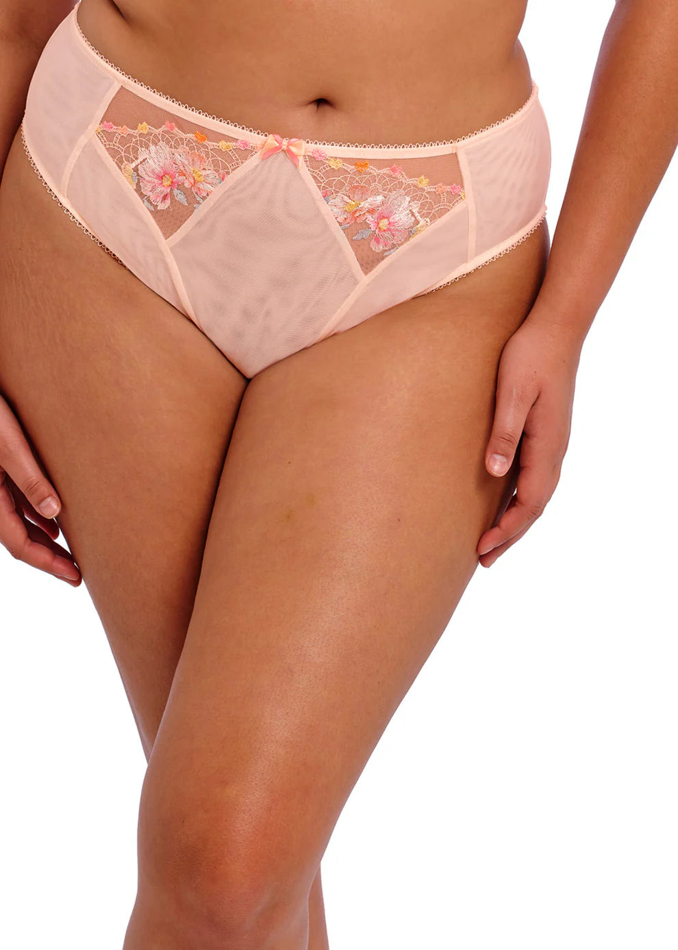 Himari High Waisted Brief - Peach Whisper