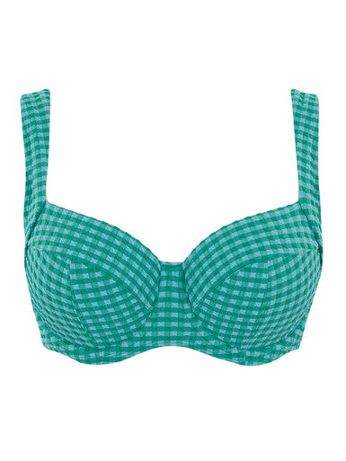 Gingham Olivia Full Cup Bikini - Green