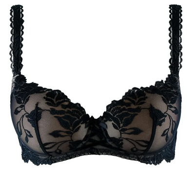 Softessence Comfort Moulded Half Cup Bra - Black