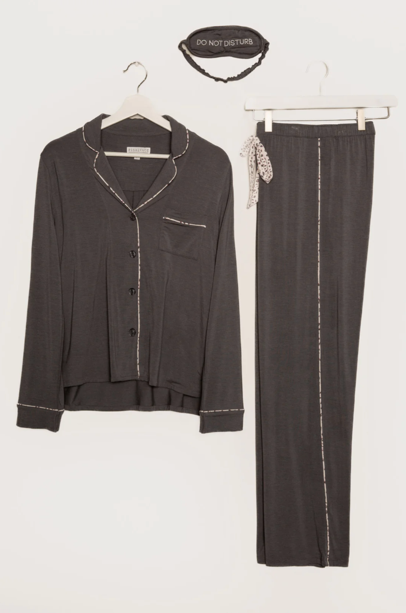 Modal Basics PJ Set - Charcoal