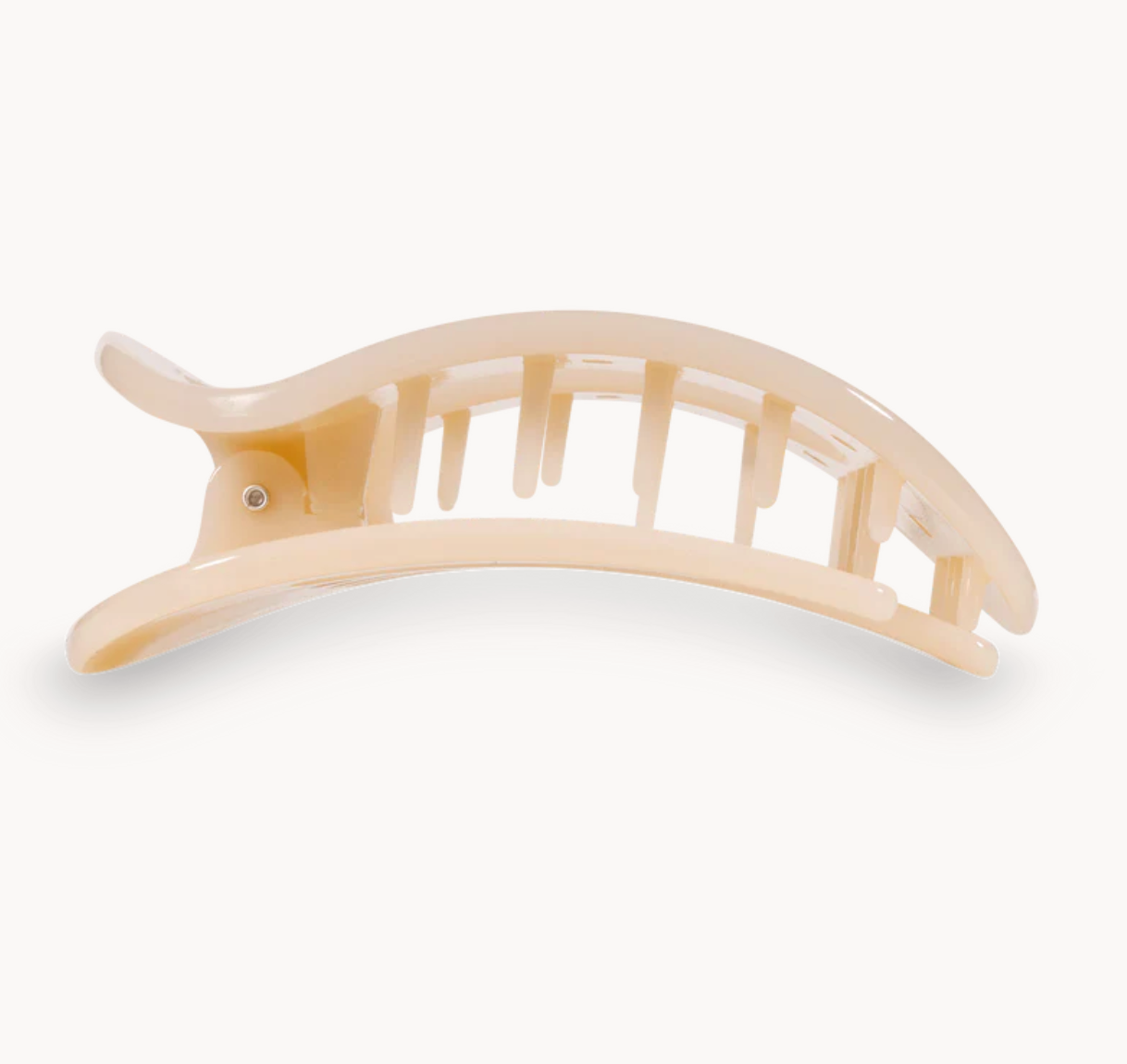 Medium Flat Clip - Almond Beige