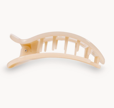 Medium Flat Clip - Almond Beige