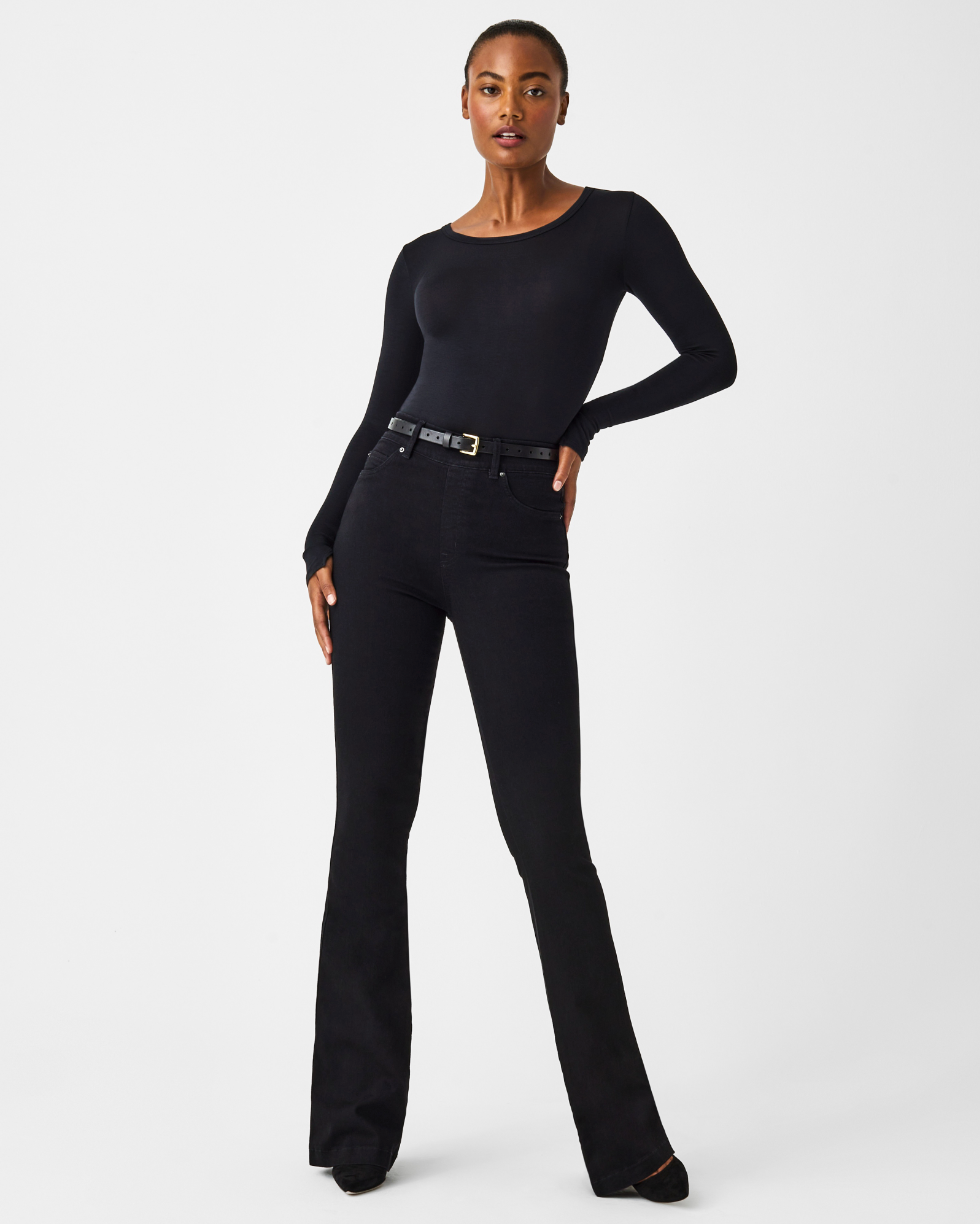 SPANXshape™ EveryWear Flare Jeans - Clean Black