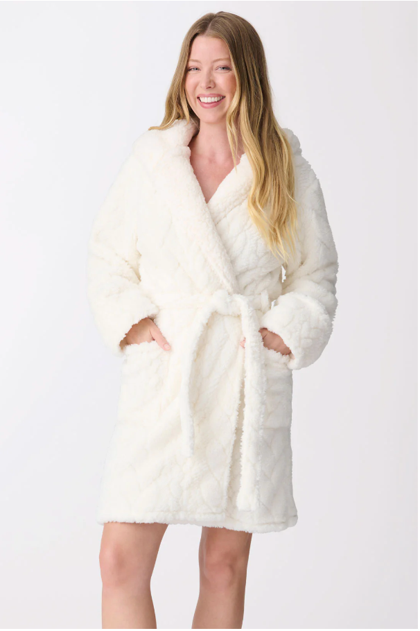 Lets Get Cozy Robe - Ivory