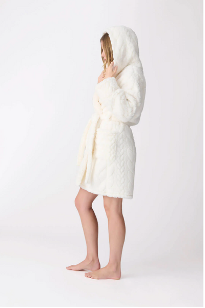 Lets Get Cozy Robe - Ivory