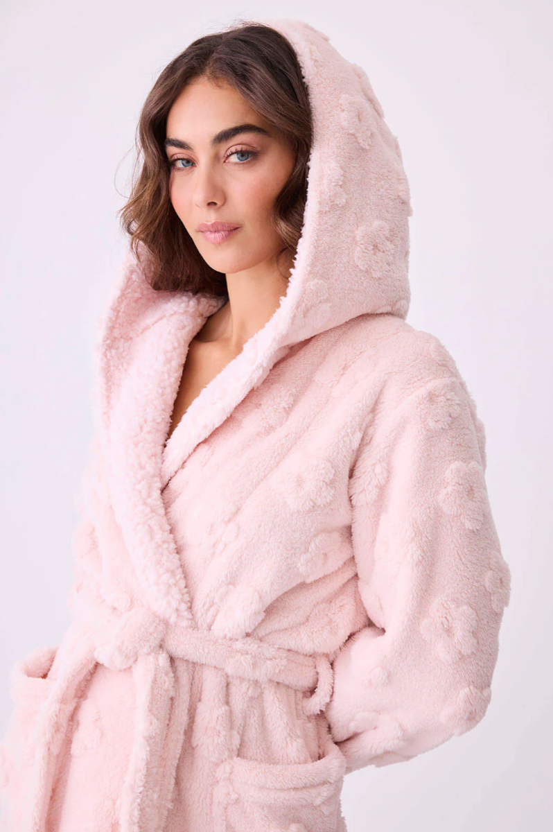 Lets Get Cozy Robe - Pink Pear