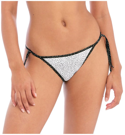 Freya Gemini Palm Reversible Tie Side Swim Brief - Monochrome