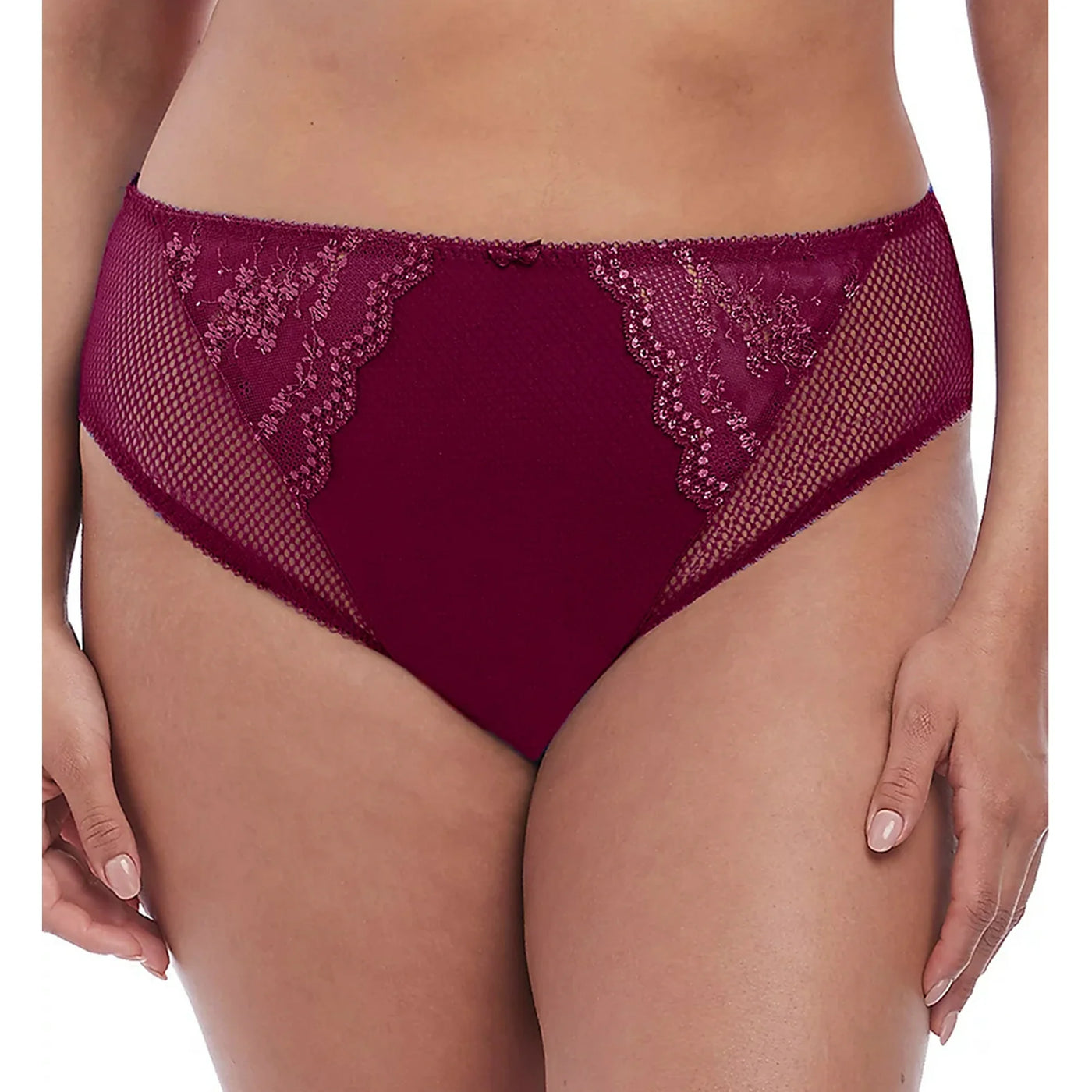 Charley High Leg Brief - Deep Fuschia