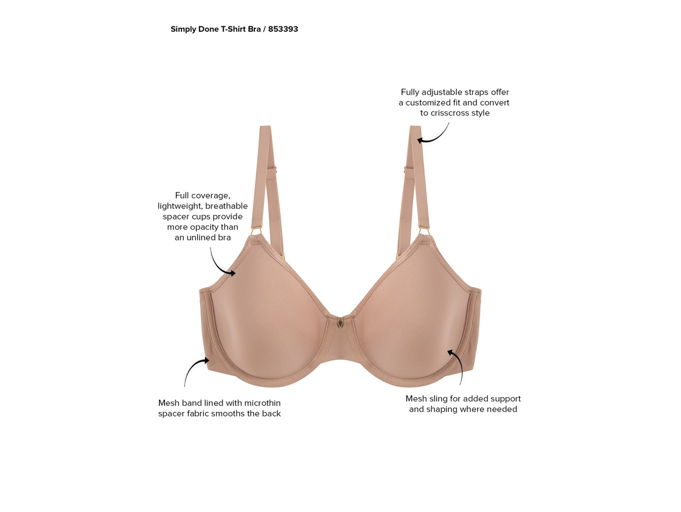 Simply Done T-Shirt Bra - Roebuck