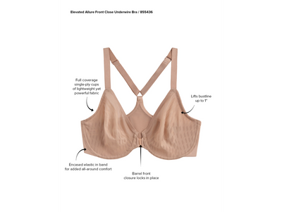 Elevated Allure Front Close Bra - Roebuck