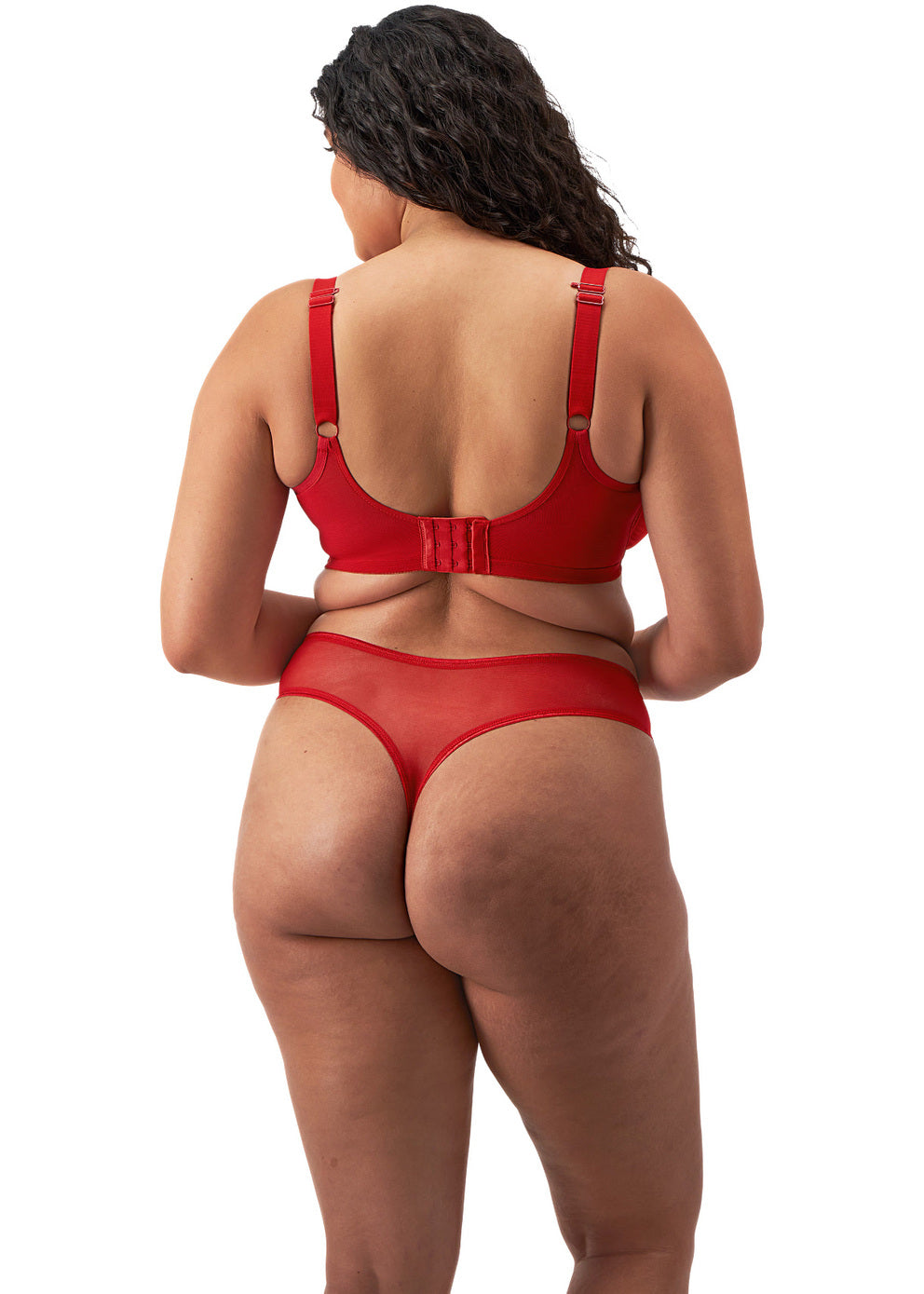 Matilda Plunge Bra - Haute Red