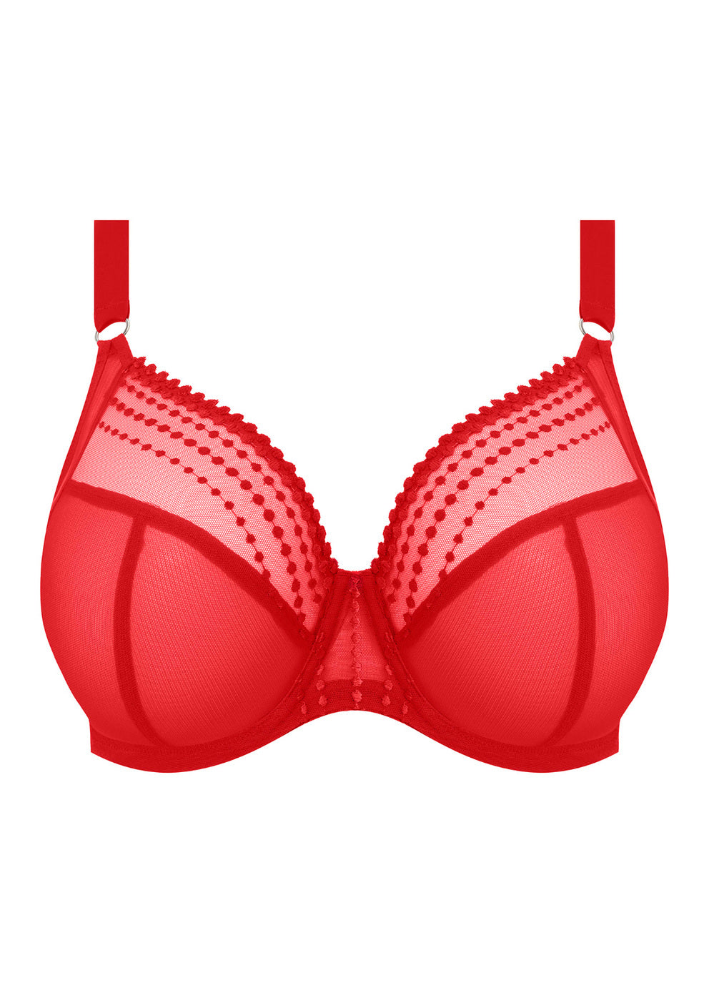 Matilda Plunge Bra - Haute Red