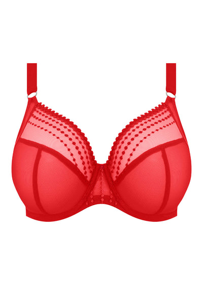 Matilda Plunge Bra - Haute Red