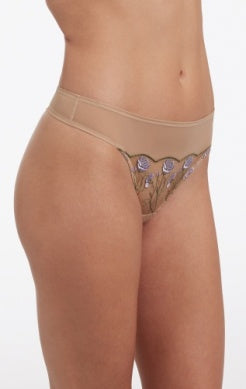 Enamoured Thong - Ice Purple Combo